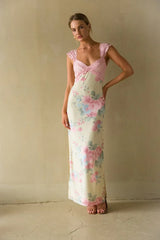 Mimi Floral Mesh Maxi Dress