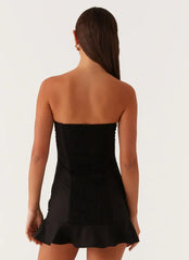 Delmi Bustier Mini Dress - Black
