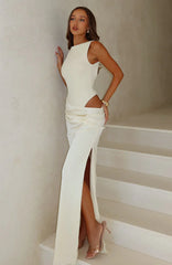 Moonlight Muse Maxi Dress Lemon