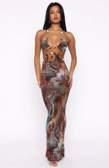 The Empress Maxi Dress Ophidian Feather